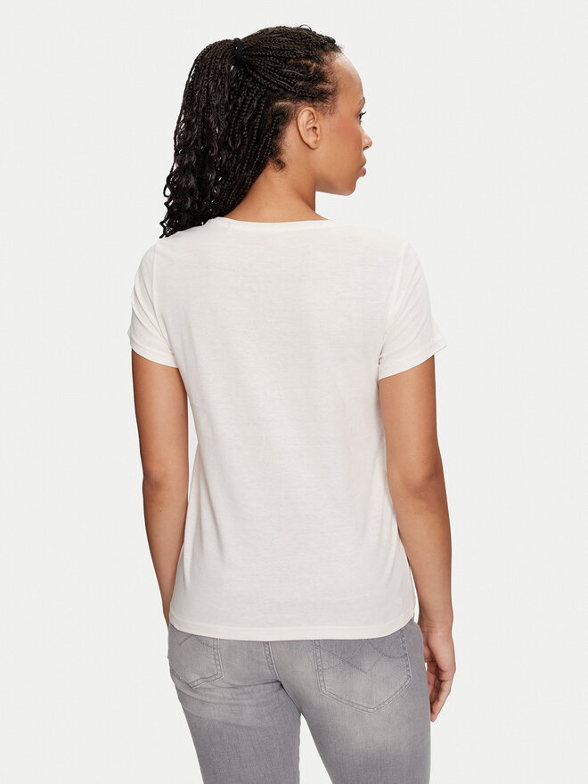 Mustang Mustang Camiseta Alma 1015163 Écru Regular Fit