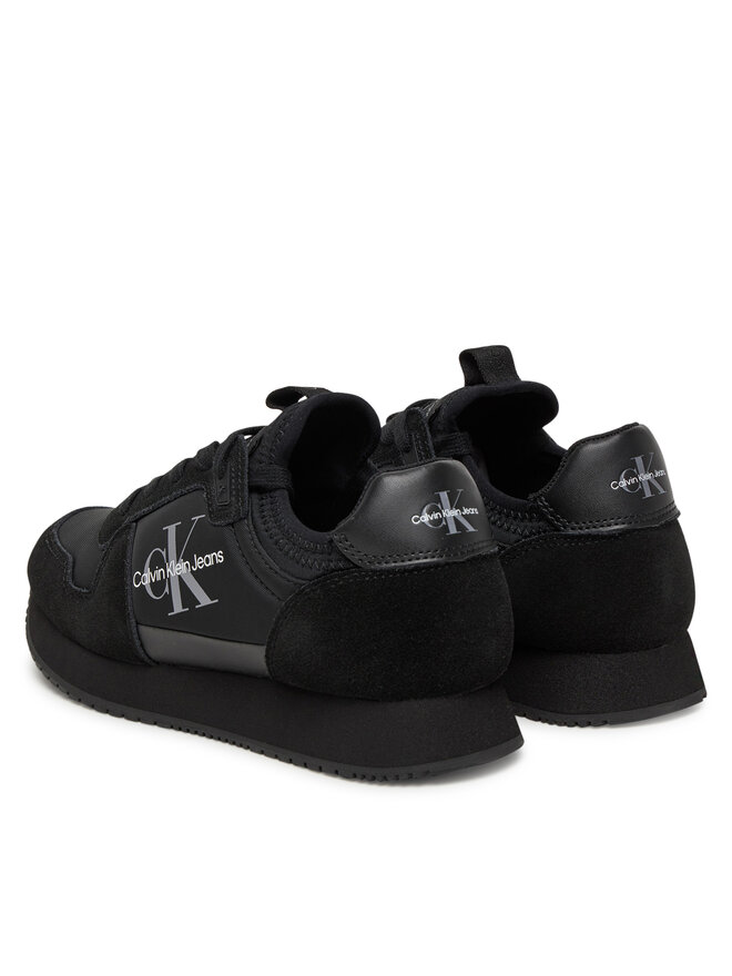 Calvin Klein Jeans Sneakers Calvin Klein Jeans Runner Sock Laceup Ny-Lth Wn YW0YW00840 Nero