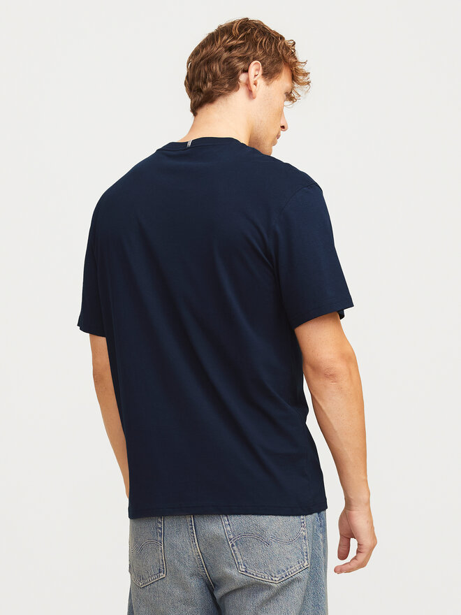 Jack&Jones Jack&Jones Majica Fredeiksberg 12262492 Mornarsko modra Regular Fit
