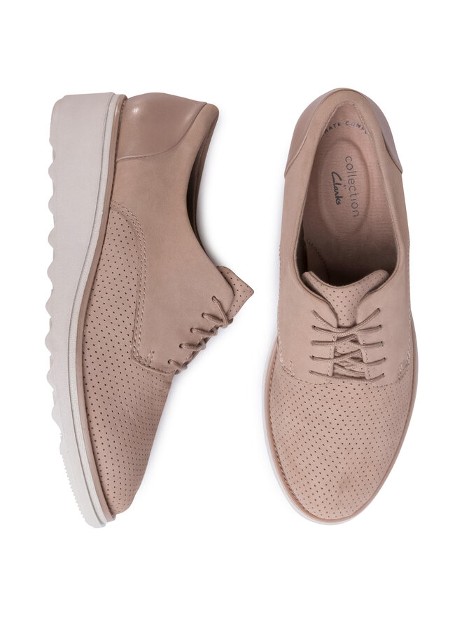 Clarks Оксфордки Clarks Sharon Crystal 261476314 Бежов