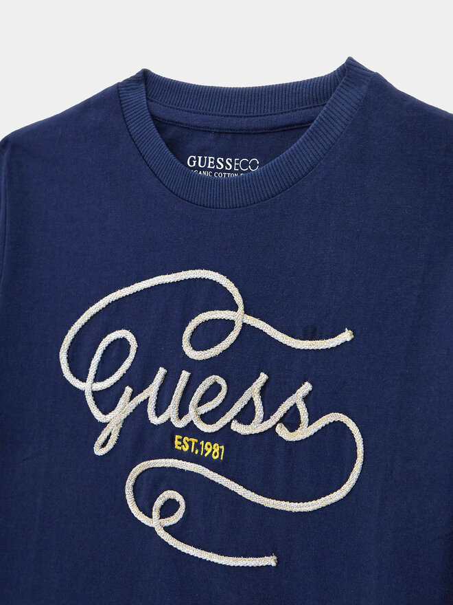 Guess Guess Marškinėliai J4RI18 K8HM4 Tamsiai mėlyna Regular Fit