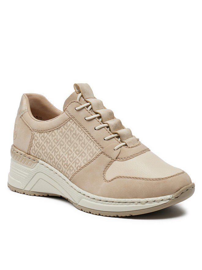 Rieker Sneakersy Rieker N4368-62 Beżowy