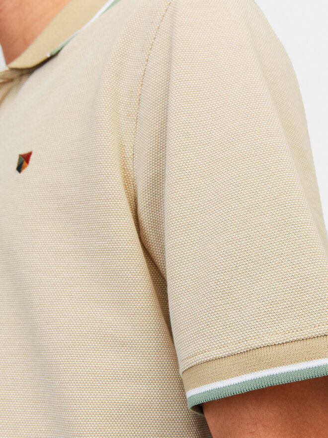 Jack&Jones Jack&Jones Polo marškinėliai Bluwin 12169064 Smėlio Regular Fit