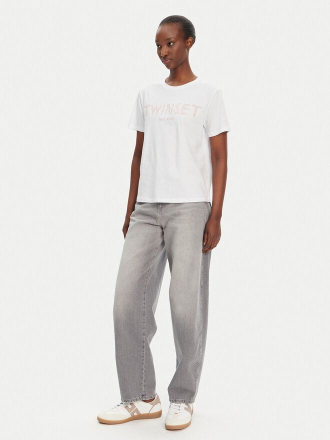 TWINSET TWINSET Camiseta 251TT2042 Blanco Regular Fit