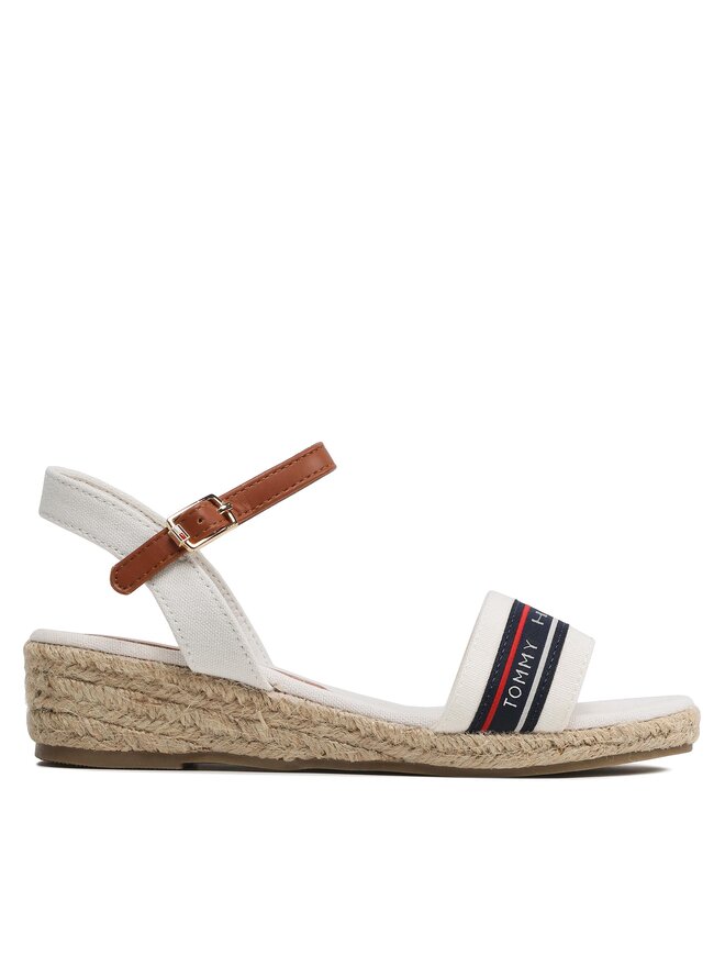 Tommy Hilfiger Espadrilky Tommy Hilfiger Rope Wedge T3A7-32777-0048X100 M Bílá