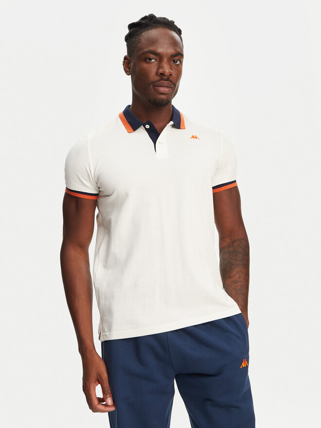 Robe di Kappa Robe di Kappa Poloshirt Atsushi 611255W Écru Regular Fit