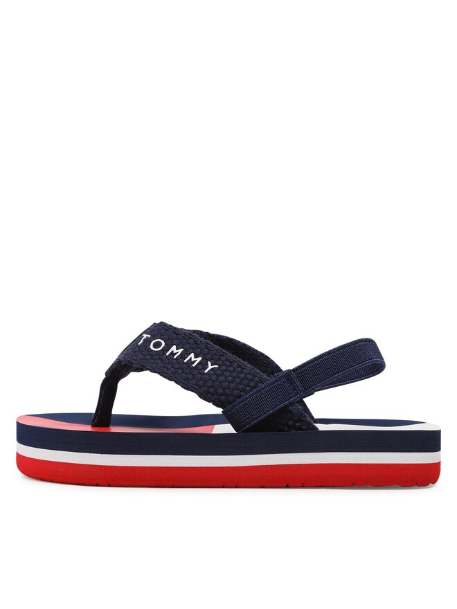 Tommy Hilfiger Сандали Tommy Hilfiger Flag Flap Flop T1B8-32917-0058 Тъмносин