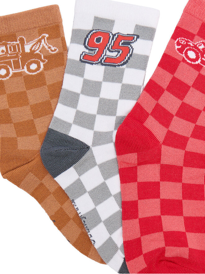 Cars Lange Socken Cars CEO-ACCCS-AW25-300DPC(3-PACK) Rot
