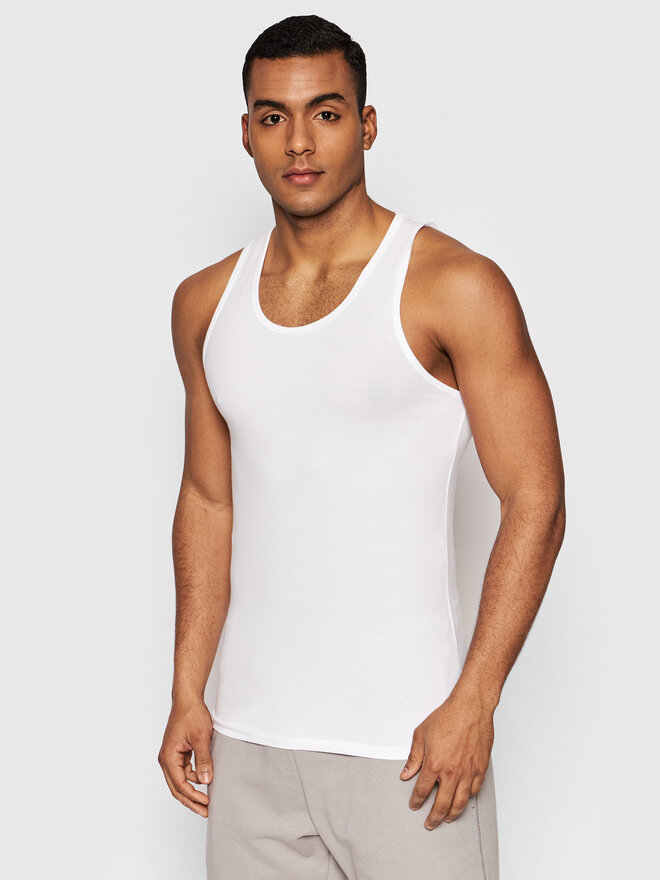 United Colors Of Benetton United Colors Of Benetton Trikó 3OP82H257 Fehér Regular Fit