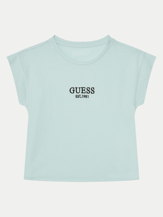 Guess Guess Camiseta J4BI34 J1314 Celeste Boxy Fit