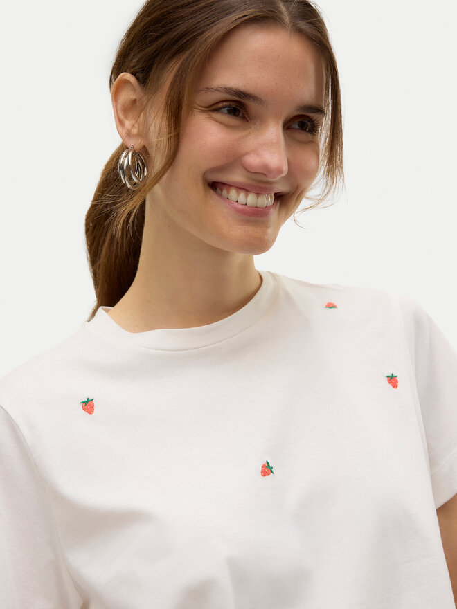 Vero Moda Vero Moda T-Shirt Solvei 10325318 Λευκό Regular Fit