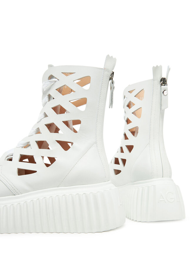 AGL Botine AGL Viggy D751517PGKI034B775 Alb