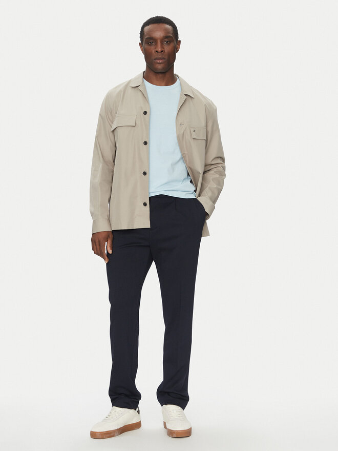Barbour Barbour Marškinėliai Essential Sports MTS0331BU17 Žydra Tailored Fit