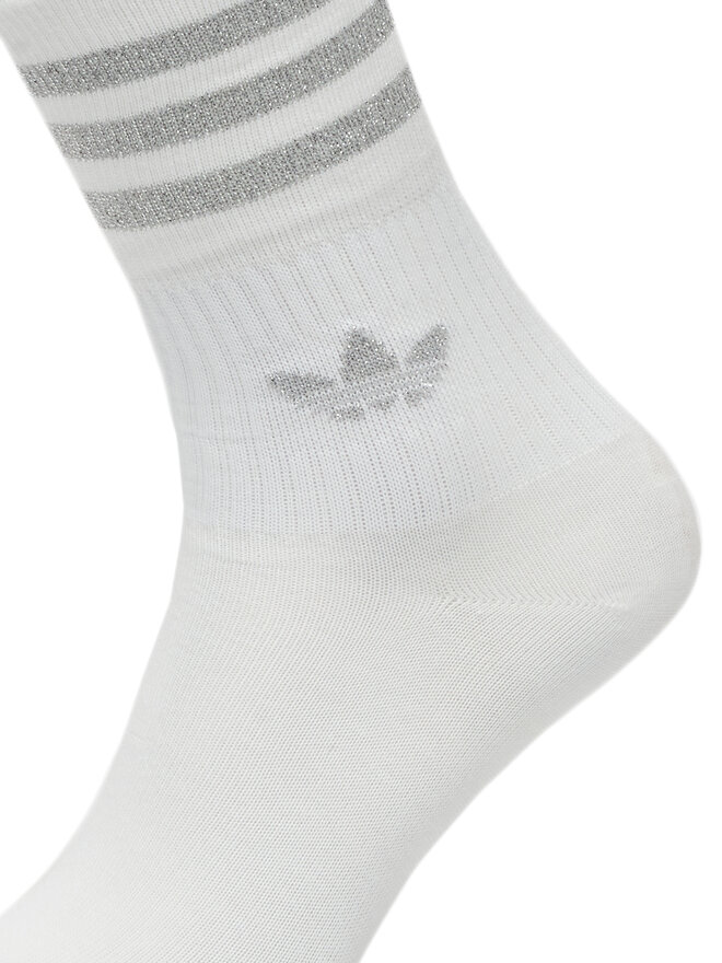 adidas Zestaw 2 par wysokich skarpet damskich adidas Glt Crew HC9561 Biały