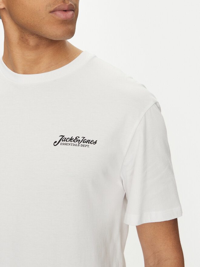 Jack&Jones Jack&Jones Komplektas: marškinėliai ir sportiniai šortai Beau 12277466 Balta Relaxed Fit