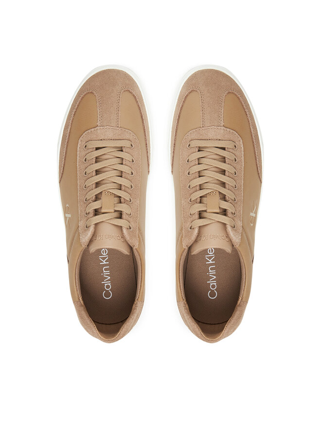 Calvin Klein Sneakersy Calvin Klein Low Pro Cups Lth Mix Mg HW0HW02825 Beżowy
