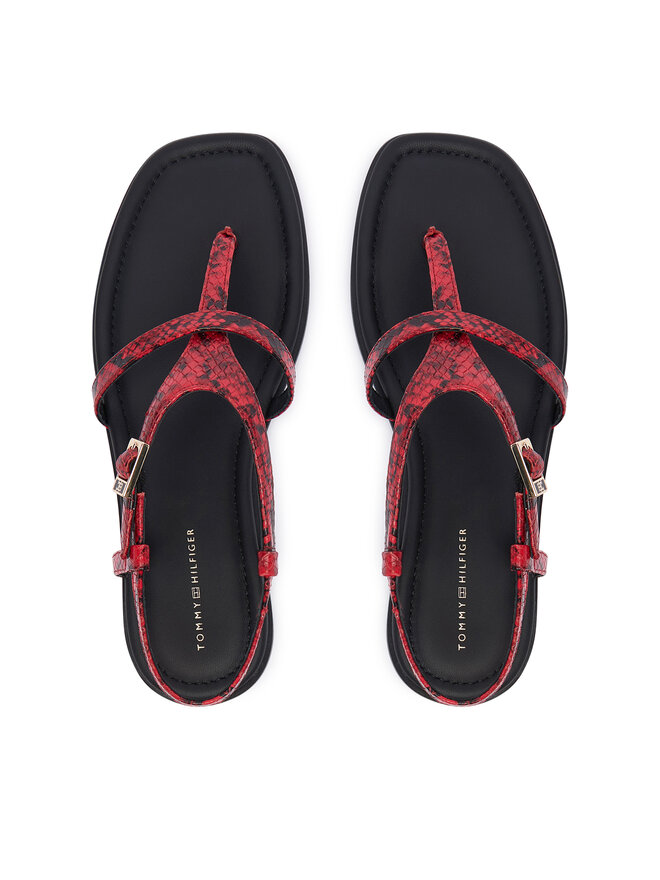 Tommy Hilfiger Sandalen Tommy Hilfiger Th Buckle FW0FW09514 Rot
