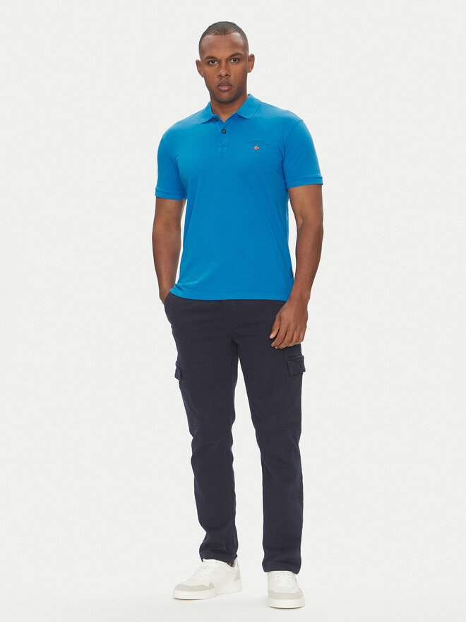 Napapijri Napapijri Polo marškinėliai Elbas NP0A4GB4 Mėlyna Regular Fit