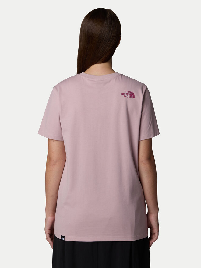The North Face The North Face Marškinėliai Easy NF0A8A6G Rožinė Loose Fit