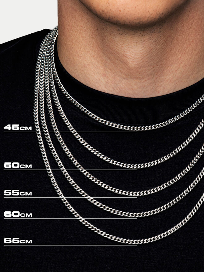 ICED STUFF Catena ICED STUFF Diamond Cuban Link Oro bianco