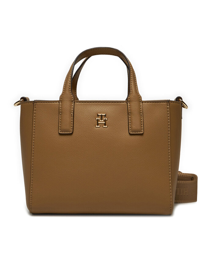 Tommy Hilfiger Ročna torba Tommy Hilfiger AW0AW16907 Rjava