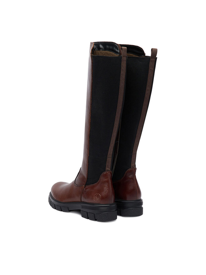 Kozaki Rieker CEO-Z9158-27 Brązowy | eobuwie.com.pl