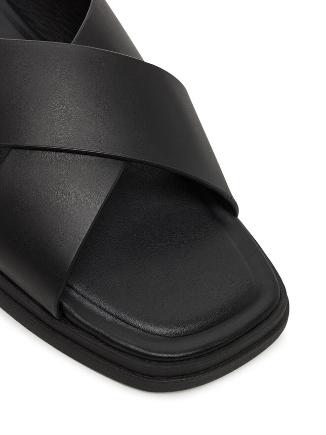 Calvin Klein Pantoletten Calvin Klein Criss Cross Sandal HM0HM01737 Schwarz