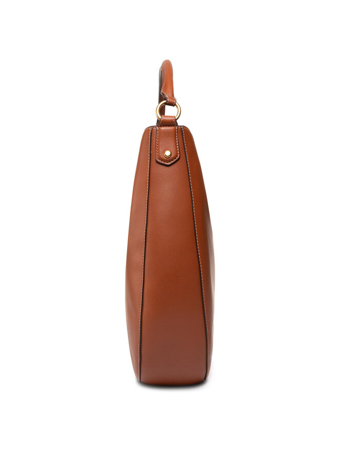 Handtasche Tory Burch Miller Metal Slouchy Hobo 61179 Braun eschuhe