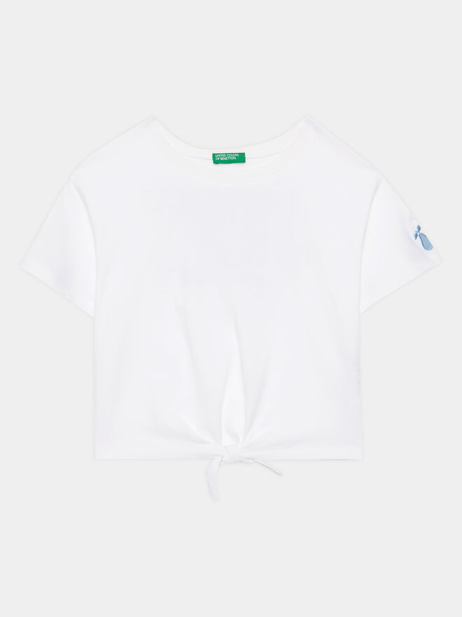 United Colors Of Benetton United Colors Of Benetton Póló 3096C10BU Fehér Regular Fit