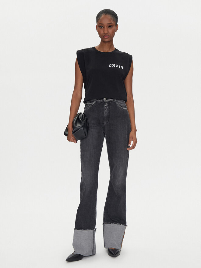 PINKO PINKO Camiseta 104268 A2C0 Negro Regular Fit