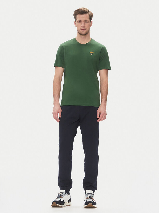 Aeronautica Militare Aeronautica Militare Camiseta 251TS1580J372 Verde Regular Fit