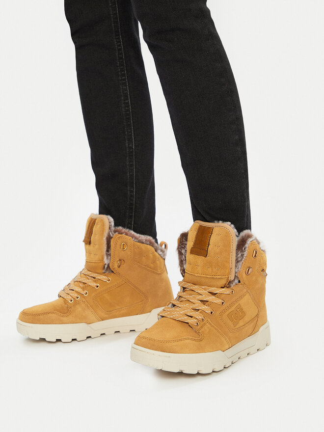 DC Polokozačky DC Manteca 4 Boot ADJB100012-WE9 Hnědá