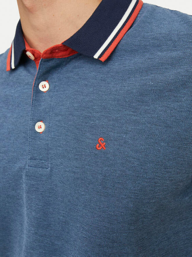 Jack&Jones Jack&Jones Pólóing Paulos 12136668 Kék Slim Fit