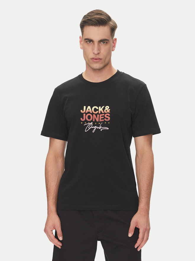 Jack&Jones Jack&Jones Marškinėliai Canggu 12281809 Juoda Regular Fit
