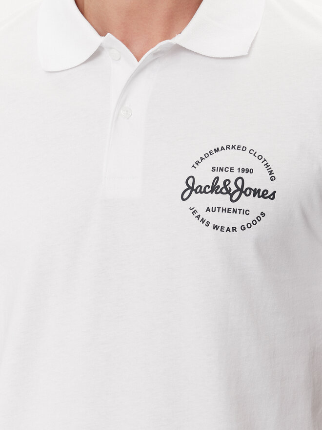 Jack&Jones Jack&Jones Poloshirt Forest 12248621 Weiß Standard Fit