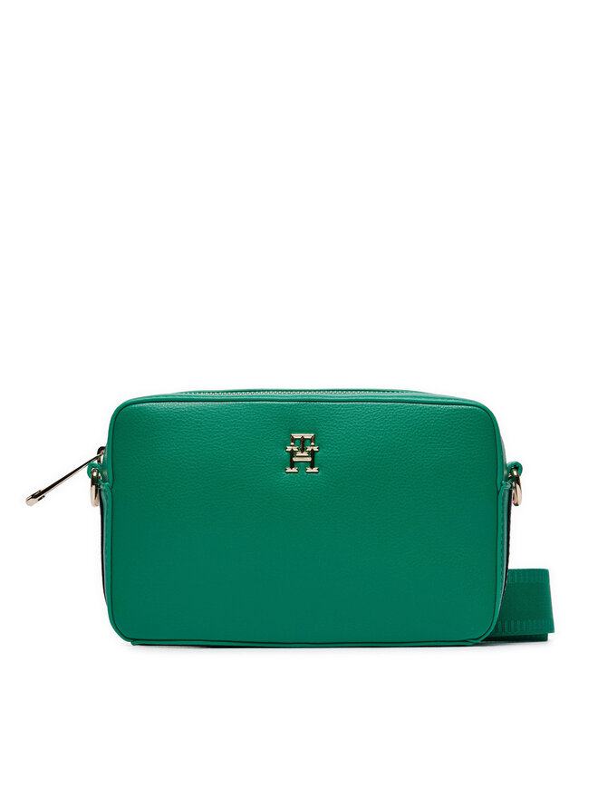 Tommy Hilfiger Handtasche Tommy Hilfiger Th Essential Sc Camera Bag Corp AW0AW15707 Grün
