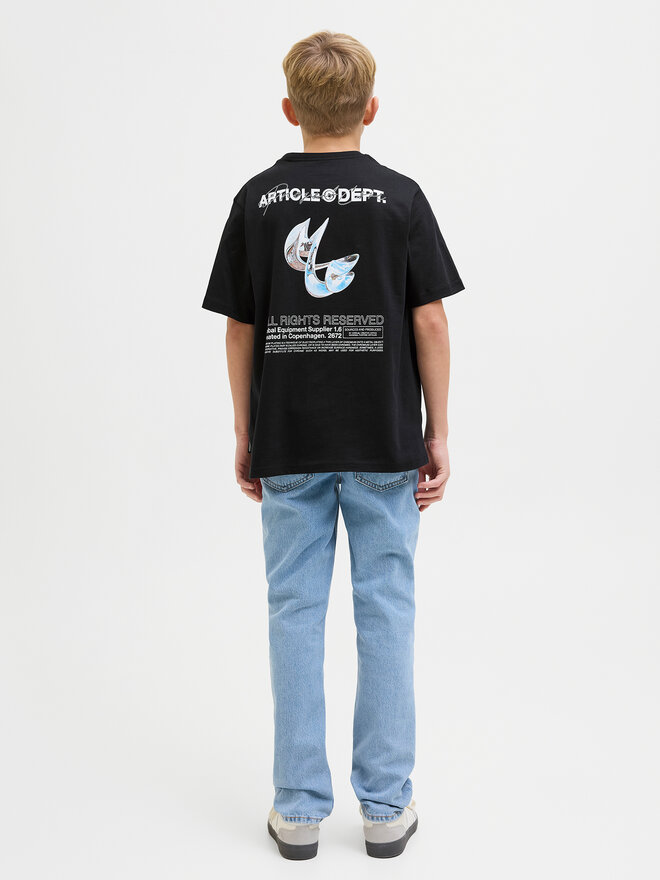 Jack&Jones Junior Jack&Jones Junior T-Shirt Dynamic Dust 12274677 Μαύρο Loose Fit