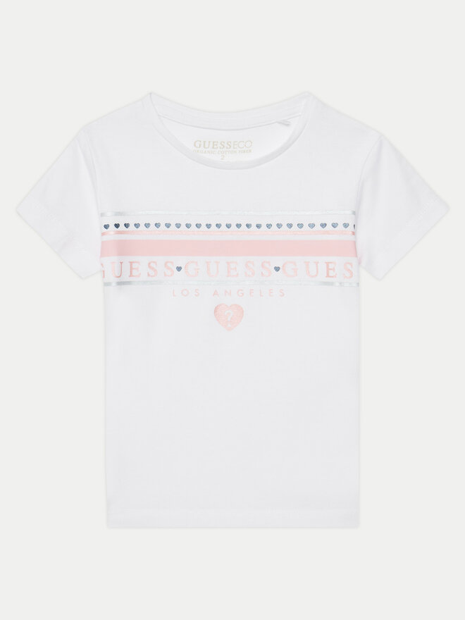 Guess Guess Marškinėliai K5GI00 K6YW4 Balta Regular Fit