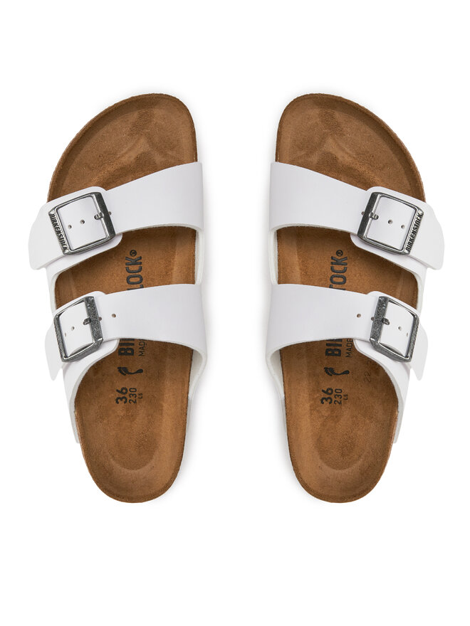 Birkenstock Pantoletten Birkenstock Arizona Birko-Flor 552683 Weiß