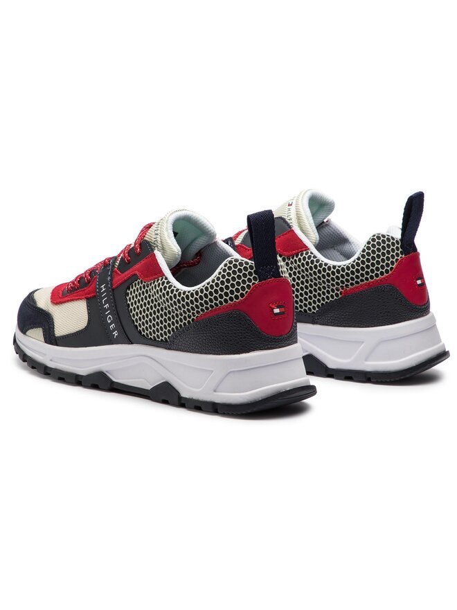 Sneakers Tommy Hilfiger Material Mix Lightweight Runner FM0FM02009 Bleu marine chaussures