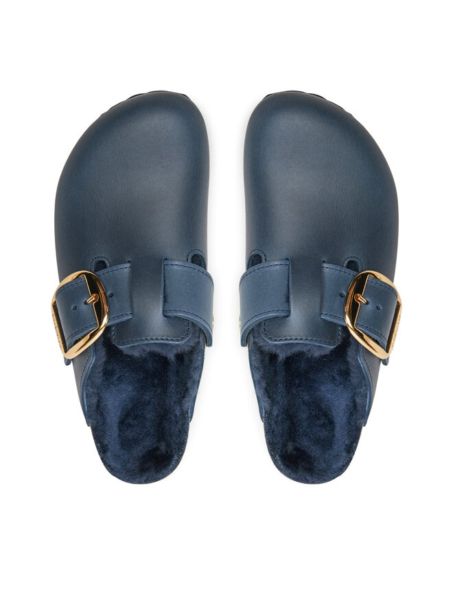 Birkenstock Papucs Birkenstock Boston Bb Shearling Leoi 1028014 Sötétkék