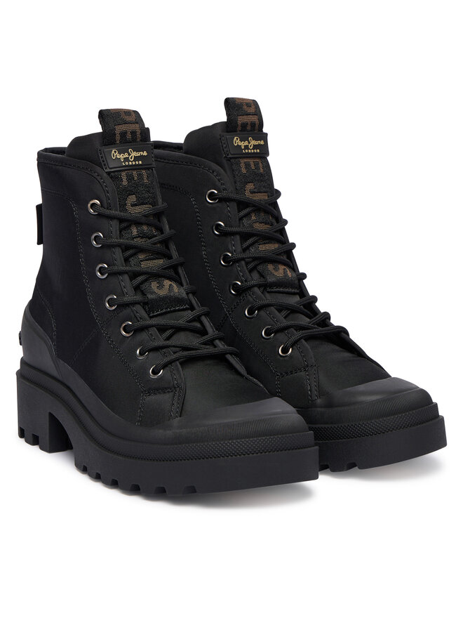 Pepe Jeans Schnürstiefeletten Pepe Jeans Hale City W PLS500007 Schwarz