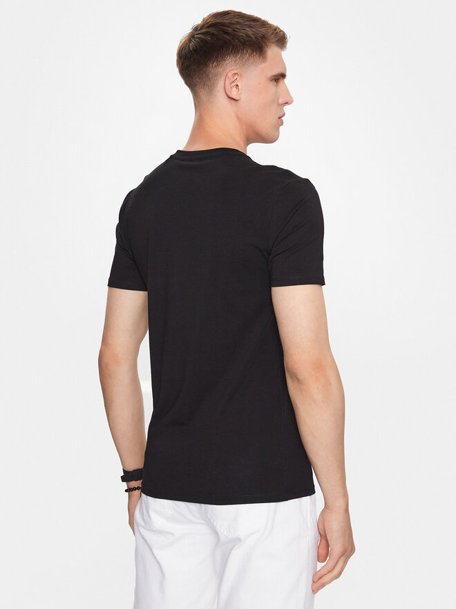 Guess Guess Marškinėliai M2YI32 J1314 Juoda Slim Fit