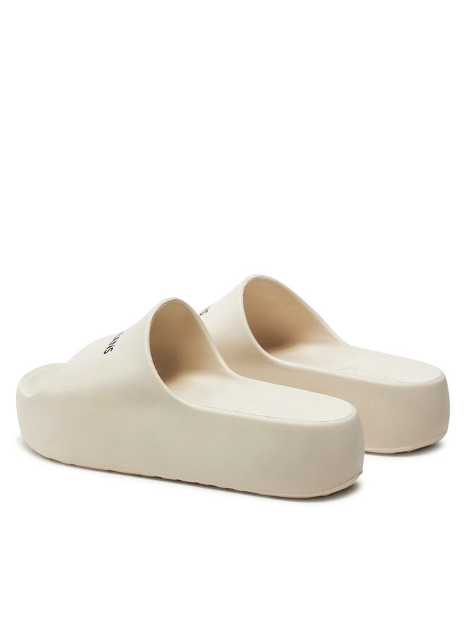Tommy Jeans Şlapi Tommy Jeans Tjw Chunky Flatform Slide EN0EN02454 Bej