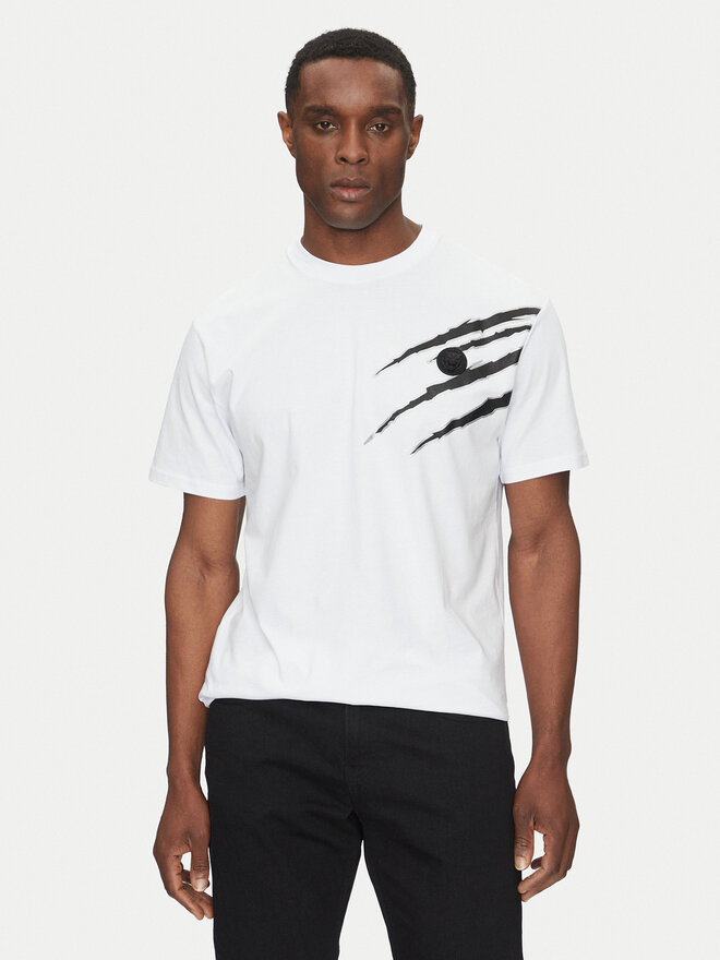 Plein Sport Plein Sport Póló SAEC MTK8019 STE001N Fehér Regular Fit