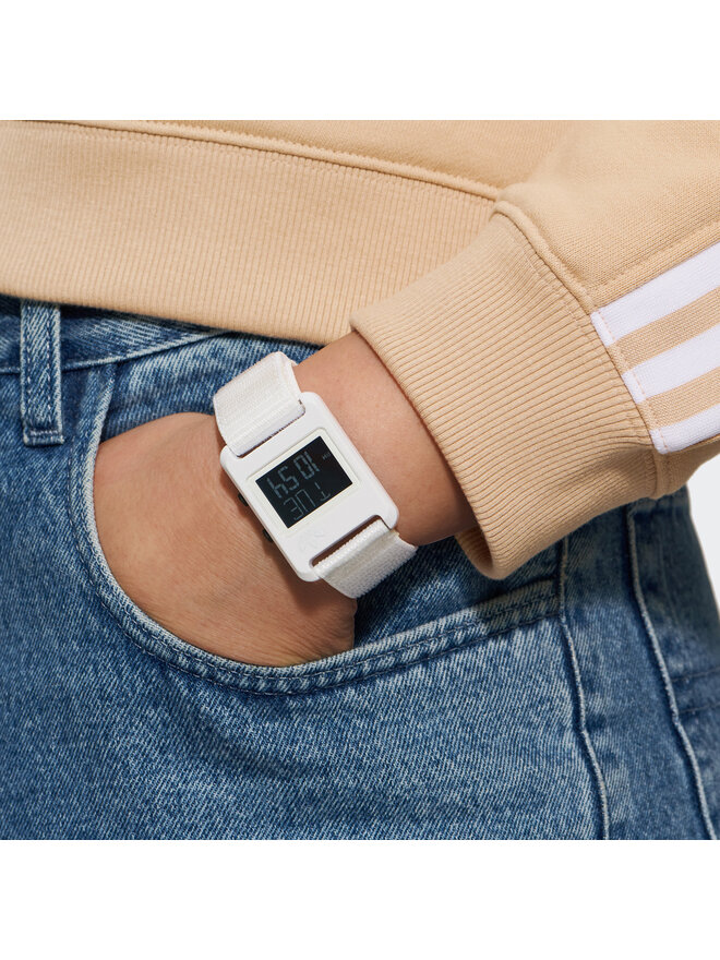 Uhr adidas Originals Retro Pop Digital Watch AOST23064 WeiB eschuhe