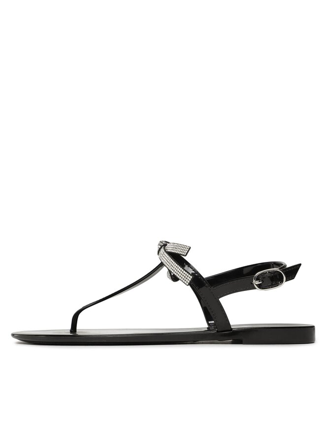Stuart Weitzman Sandale Stuart Weitzman Sw Bow Jelly Sandal SW359 Negru