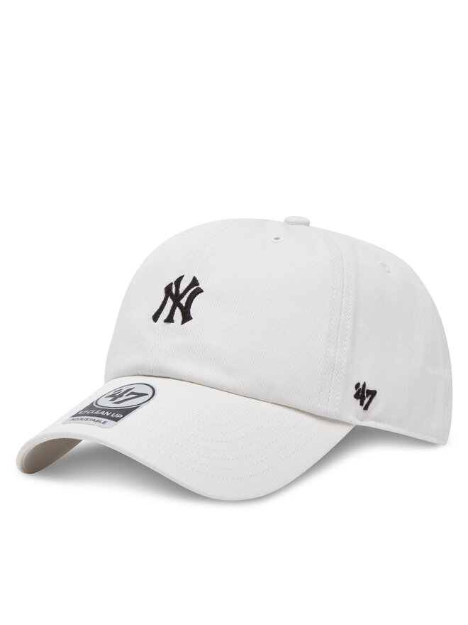 47 Brand Czapka z daszkiem 47 Brand MLB New York YankeesFoundation ’47 CLEAN UP B-FNDTN17GWS Biały