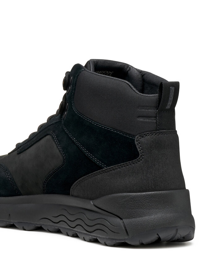 Geox Schnürschuhe Geox U Spherica 4X4 B Abx U46FDC 02245 C9999 Schwarz