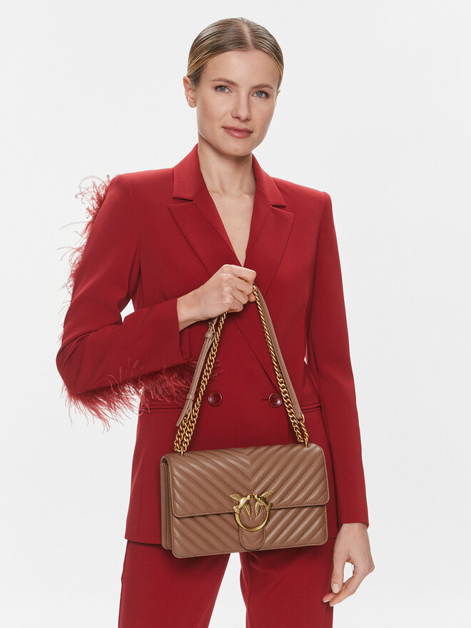 PINKO Сумка Pinko Love One Classic Dc PE 24 PLTT 100941 A0GK Коричневий